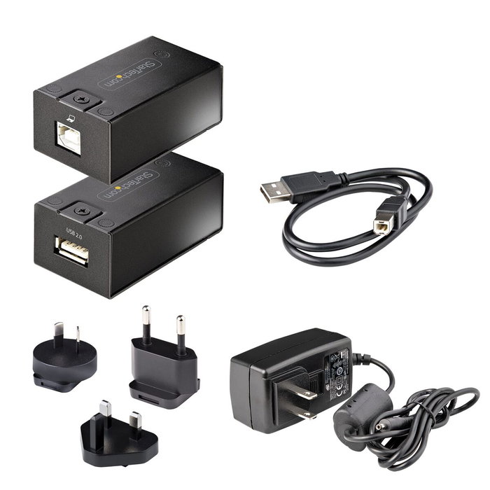 Hub USB Startech C15012-USB-EXTENDER Negro 50 W Hub USB Startech C15012-USB-EXTENDER Negro 50 W