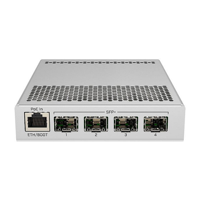 MikroTik CRS305-1G-4S+IN Switch Gestionado 4x Puerto SFP+ 10G, 1x RJ45 Gigabit con PoE MikroTik CRS305-1G-4S+IN Switch Gestionado 4x Puerto SFP+ 10G, 1x RJ45 Gigabit con PoE
