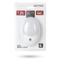 ENTAC Luz de noche LED Oval Blanco 0,5W con sensor de luz