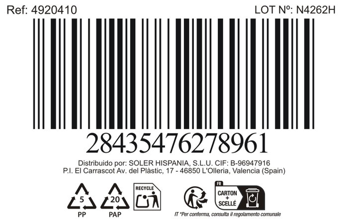 Inde Taza Needs 90 cc - Medidas 5.5 x 6.5 cm, 117 g (36 Unidades)