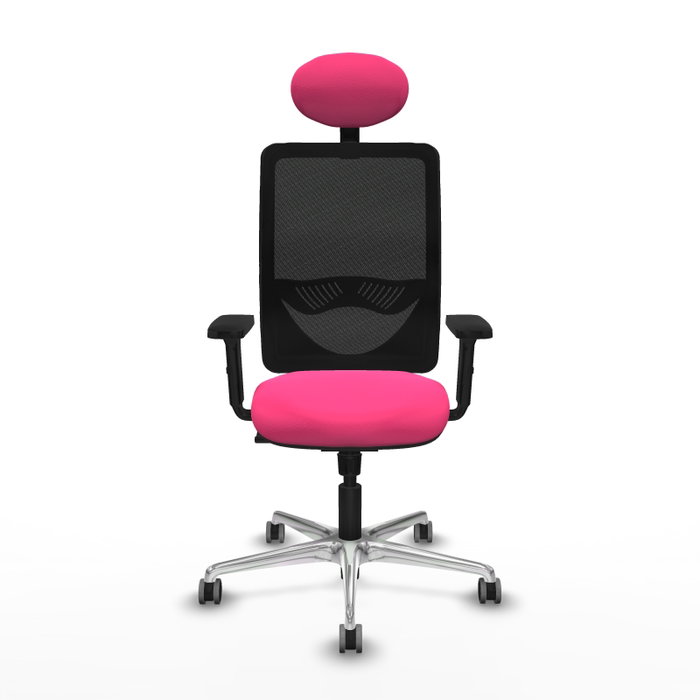 PIQUERAS Y CRESPO Silla de oficina Zulema Rosa y Negro