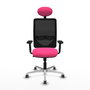 PIQUERAS Y CRESPO Silla de oficina Zulema Rosa y Negro