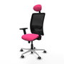 PIQUERAS Y CRESPO Silla de oficina Zulema Rosa y Negro