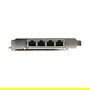 StarTech 4 Port Gigabit PoE PCIe Netzwerkkarte - Tarjeta de Red PCI Express con 4 Puertos RJ45 y Power over Ethernet para Windows Server / Linux