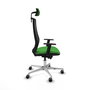 PIQUERAS Y CRESPO Silla de oficina Mardos con mecanismo Sincro/Traslack Verde y Negro