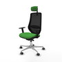 PIQUERAS Y CRESPO Silla de oficina Mardos con mecanismo Sincro/Traslack Verde y Negro