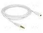 DeLOCK Cable de extensión de audio 3,5 mm 2 m Blanco