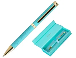 Belius Wild West Bolígrafo Aluminio Turquesa Dorado Tinta Azul 1mm