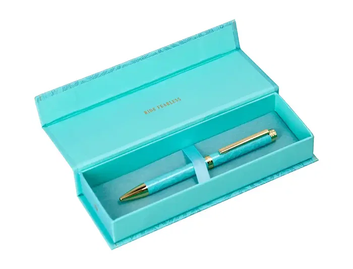 Belius Wild West Bolígrafo Aluminio Turquesa Dorado Tinta Azul 1mm