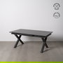 Mesa Comedor Extensible Antracita 180 X 100 X 77 cm