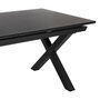 Ixia Mesa de Comedor Extensible Antracita 180x100x77 cm