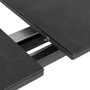 Ixia Mesa de Comedor Extensible Antracita 180x100x77 cm