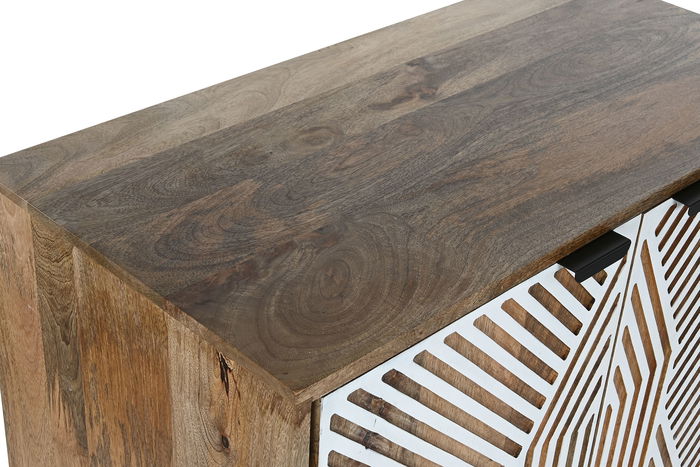 DKD Home Decor Botellero Blanco Natural Mango 41 x 108 x 84 cm