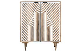 DKD Home Decor Botellero Blanco Natural Mango 41 x 108 x 84 cm