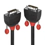 Lindy 36256 Cable DVI-D 2 m, Doble Conector Macho DVI-D, Negro
