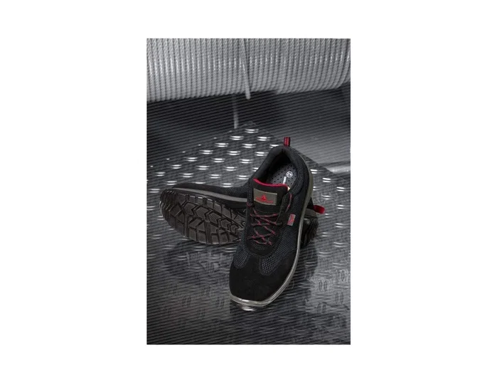 Deltaplus Asti Zapatos de Seguridad de Piel de Serraje, Talla 40, Negro