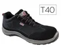 Deltaplus Zapatos de Seguridad Asti Piel de Serraje Afelpado Suela Composite Negro Talla 40