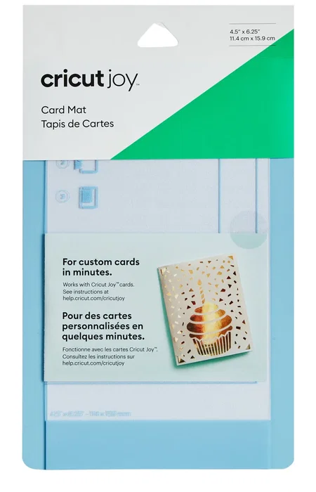 Cricut Base de Corte 2007968 Joy Card para Máquinas Cricut de Corte, Azul, Dimensiones 136x230 mm