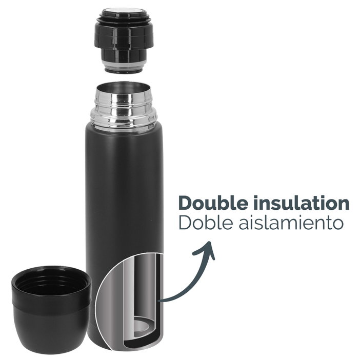 AKTIVE Botella Térmica Acero I