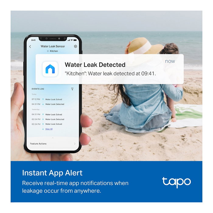 TP-Link Tapo T300 Sensor de fugas de agua Blanco TP-Link Tapo T300 Sensor de fugas de agua Blanco