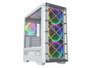 Nfortec Caja Gaming Cristal Templado Draco X White. Usb 3.2 A-Rgb. Blanco