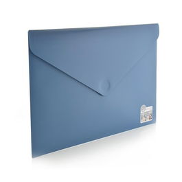 Dosier Sobre Office Box Pp Velcro A4+ Vital Colors Azul (Set de 10)
