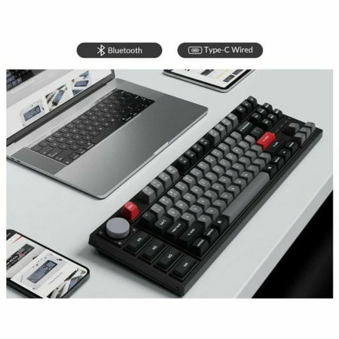 Keychron Q3 Pro SE Teclado mecánico para juegos con interruptores rojos y retroiluminación RGB