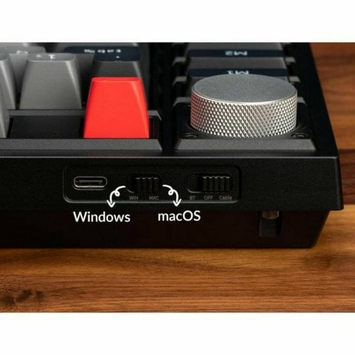 Keychron Q3 Pro SE Teclado mecánico para juegos con interruptores rojos y retroiluminación RGB