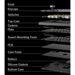 Keychron Q3 Pro SE Teclado Mecánico para Juegos ANSI Interruptor Mecánico Rojo Retroiluminación RGB