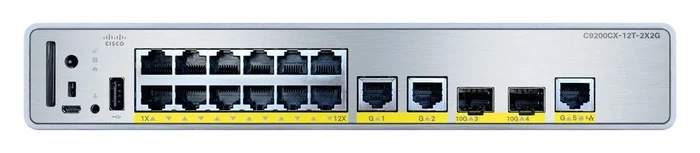 Cisco C9200CX-12T-2X2G-E Switch Gestionado Gigabit Ethernet PoE Cisco C9200CX-12T-2X2G-E Switch Gestionado Gigabit Ethernet PoE