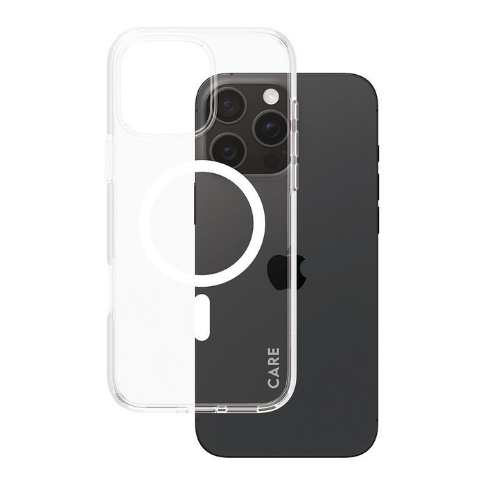 PanzerGlass CARE Flagship Case Urban Combat Transparente / Blanco MagSafe para iPhone 16 Pro Max PanzerGlass CARE Flagship Case Urban Combat Transparente / Blanco MagSafe para iPhone 16 Pro Max