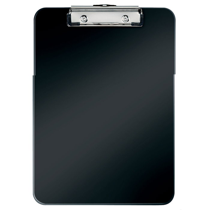 Leitz WOW Carpeta de plástico rígido DIN A4 con pinza superior color negro Leitz WOW Carpeta de plástico rígido DIN A4 con pinza superior color negro