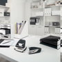 Leitz WOW Carpeta de plástico rígido DIN A4 con pinza superior color negro