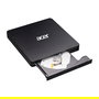 Acer AXD001 Portable DVD Writer Grabador DVD+RW Negro con Ranura y USB 3.2 Gen 1, Compatible con CD, CD-R, CD-ROM, CD-RW, DVD+R, DVD+RW, DVD-R, DVD-ROM
