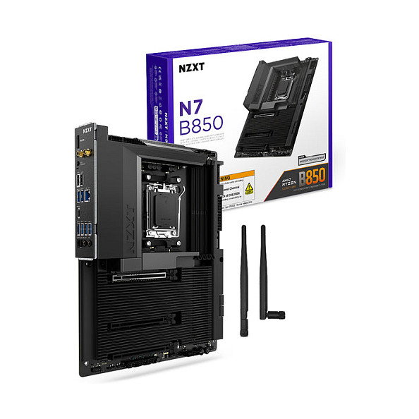 NZXT N7 B850 WiFi Black DDR5 AM5 Black Cover