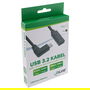 InLine USB 3.2 Cable 35781, USB Tipo C Conector Angulado a Conector, Negro, 1 Metro