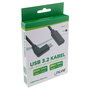 InLine 35781 Cable USB 3.2 Gen 2 con conector USB tipo C angular a hembra, 1 m, Negro
