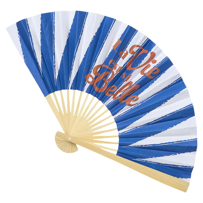 Home Deco Factory Abanico De Madera Dolce Vita Colección Naranja Azul Amarillo Rosa