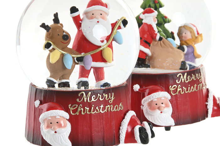 DKD Home Decor Bola Decoracion Navidad Tradicional Multicolor 10 x 13.5 x 11 cm (4 Unidades) Resina Cristal Musical DKD Home Decor Bola Decoracion Navidad Tradicional Multicolor 10 x 13.5 x 11 cm (4 Unidades) Resina Cristal Musical