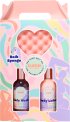 The Kind Edit Co. Bubble Boutique Lather & Soak Gift Set con gel de baño y loción corporal de 100ml más esponja