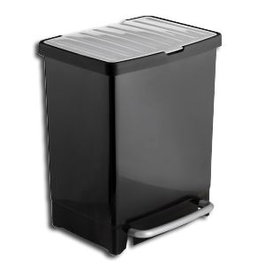 Tatay Cubo Reciclaje 2 Cubetas 17L+8L Negro