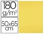 Liderpapel Cartulina Amarillo Limón 50x65 cm 180g/m2 para Dibujo y Manualidades