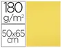 Liderpapel Cartulina Amarillo Limón 50x65 cm 180g/m2 para Dibujo y Manualidades