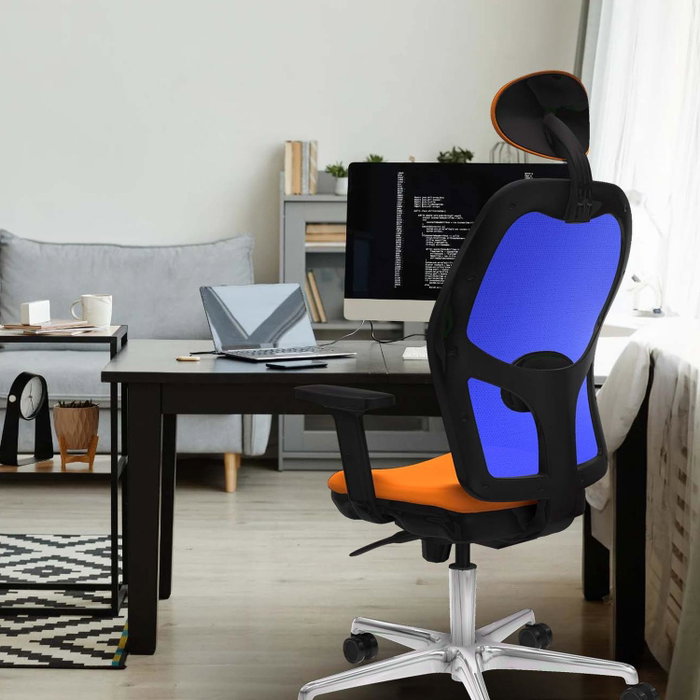 PIQUERAS Y CRESPO Silla de oficina Jorquera con mecanismo Sincro, Amarillo y Blanco PIQUERAS Y CRESPO Silla de oficina Jorquera con mecanismo Sincro, Amarillo y Blanco