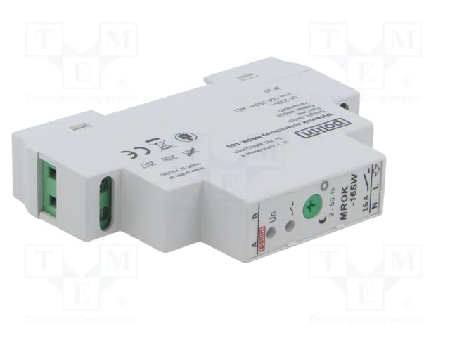 POLLIN MROK-16S Interruptor de crepúsculo para raíl DIN