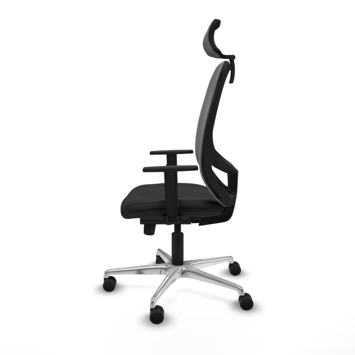 PIQUERAS Y CRESPO Silla de oficina Cilanco con mecanismo Sincro, Negro y Gris