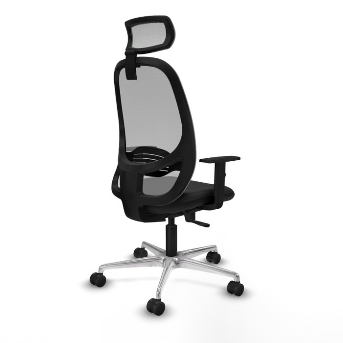 PIQUERAS Y CRESPO Silla de oficina Cilanco con mecanismo Sincro, Negro y Gris