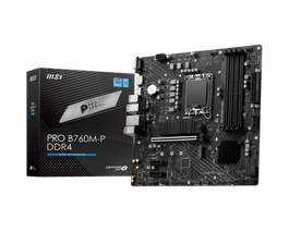 MSI PRO B760M-P DDR4 Placa Base Intel B760 LGA 1700 micro ATX 911-7E02-006