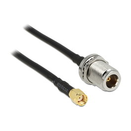 DeLOCK 88845 Cable coaxial RP-SMA a N de 1,5 m