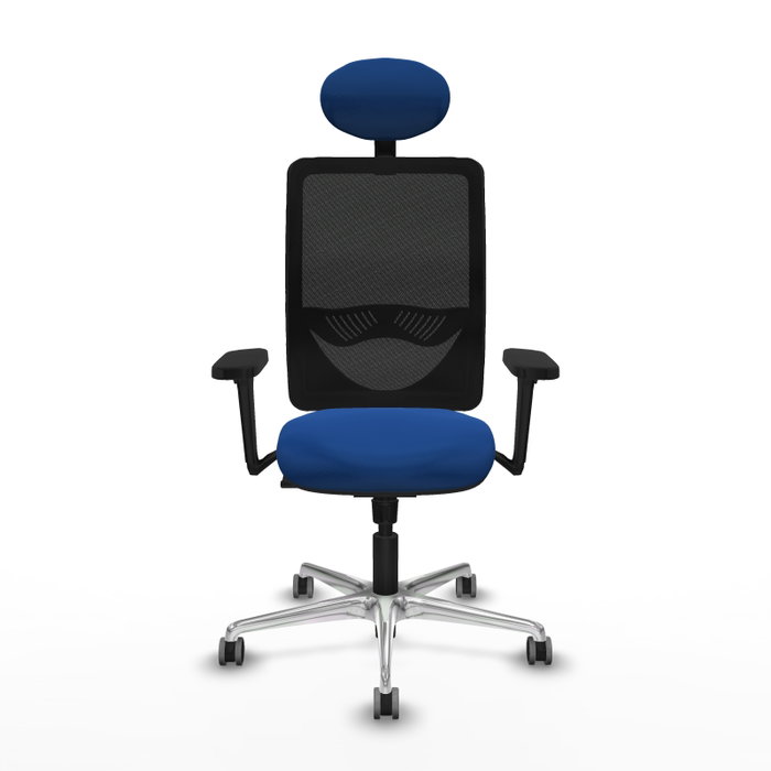 PIQUERAS Y CRESPO Silla de oficina Zulema con mecanismo Sincro, Azul y Negro PIQUERAS Y CRESPO Silla de oficina Zulema con mecanismo Sincro, Azul y Negro